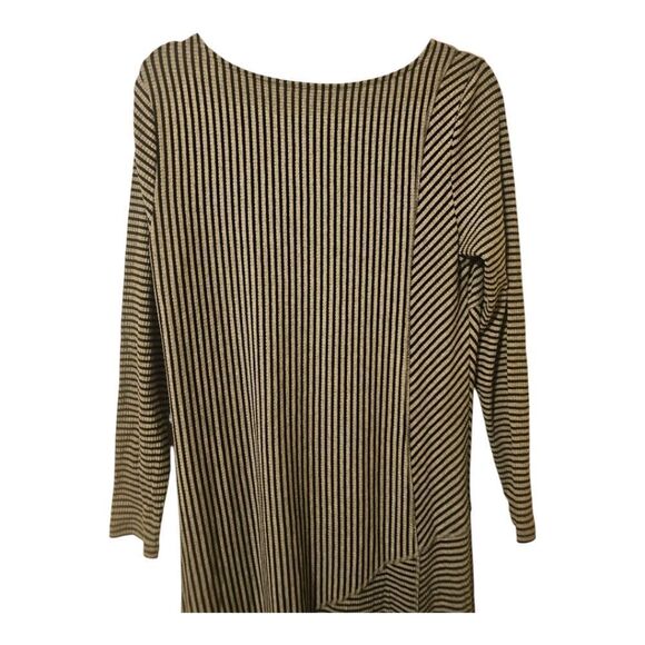SOFT SURROUNDINGS Ryley Striped Maxi Dress Stretchy Jersey Knit - Size Medium - Picture 5 of 8